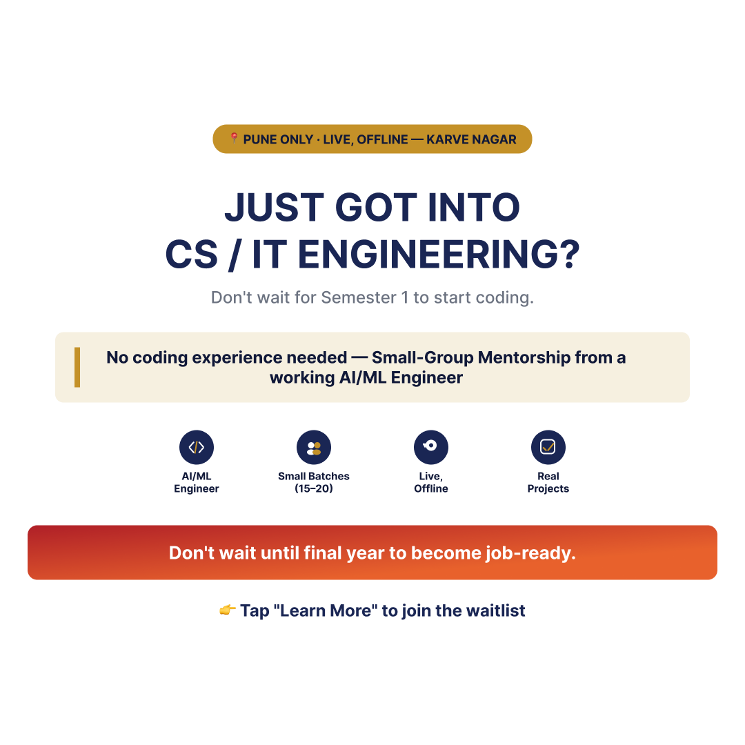 Just got into CS/IT engineering? — Instagram post